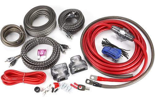 Rockford Fosgate RFK4D 4-gauge dual amplifier complete wiring kit