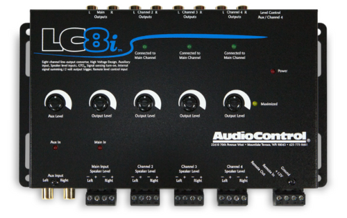 AudioControl LC8i-Black 8-Channel Line Output Converter