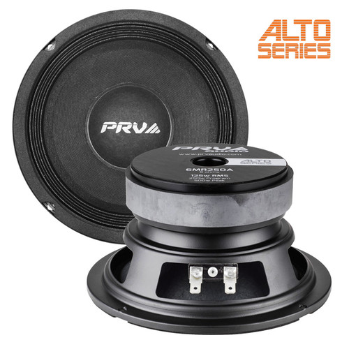 PRV Audio 6MR250A 6" 125W RMS Midrange Loudspeaker - 8 Ohm