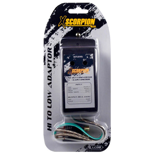 Xscorpion LC08 2-Channel Line Output Converter with Gain Control 
