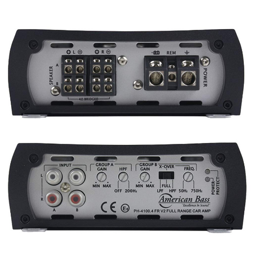 American Bass PH-4100 FR 4-Channel 480 Watts Car Amplifier