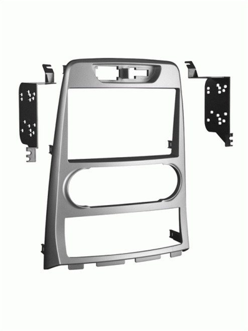 Metra 95-7339S Double DIN Installation Dash Kit for 2010-2012 Hyundai Genesis Coupe w/ Manual Climate Controls - Silver