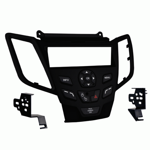 Metra 99-5825B Single DIN Dash Installation Kit for 2010-Up Ford Fiesta Vehicles - Black
