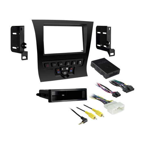 Metra 99-6525HG Single/Double DIN Installation Kit for 2011-2014 Chrysler 300 Vehicles - High Gloss Black