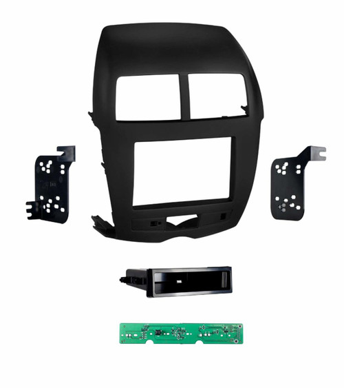 Metra 99-7014B Single/Double DIN Dash Installation Kit for 2011-2014 Mitsubishi Outlander Sport Vehicles