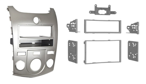 Metra 99-7338S Single or Double DIN Dash Kit for 2010-13 Kia Forte/Forte Koup - Silver