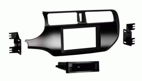 Metra 99-7368HG Single/Double DIN Dash Kit for 2016 - Up Kia Rio w/o Push-to-start - High Gloss