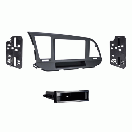 Metra 99-7376B Single Din Dash Kit w/ Pocket for Select 2017-Up Hyundai Elantra Vehicles