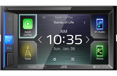 JVC KW-M650BT 6.2" Digital Media Receiver with Clear Resistive Touch Monitor & Apple Carplay