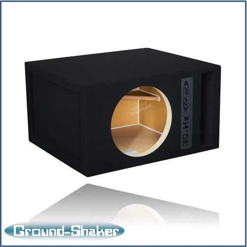 Ground Shaker 30HZ112B Black 12" Single Competition Ported Sub Box