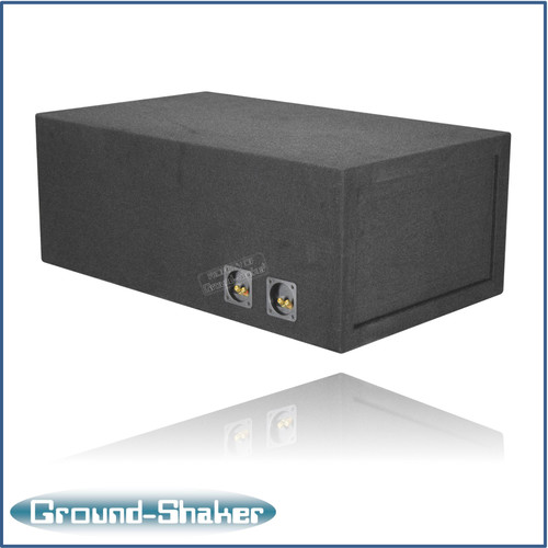 Ground Shaker 30HZ212B Black 12" Dual Competition Ported Sub Box
