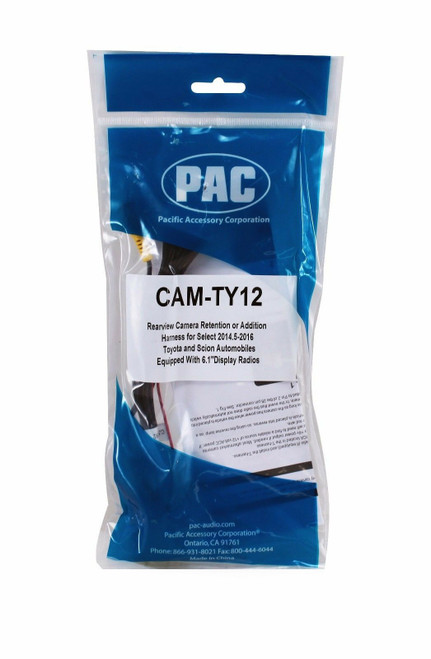 PAC CAM-TY12 Back-Up Camera Retention for Select Toyota and Scion Vehicles