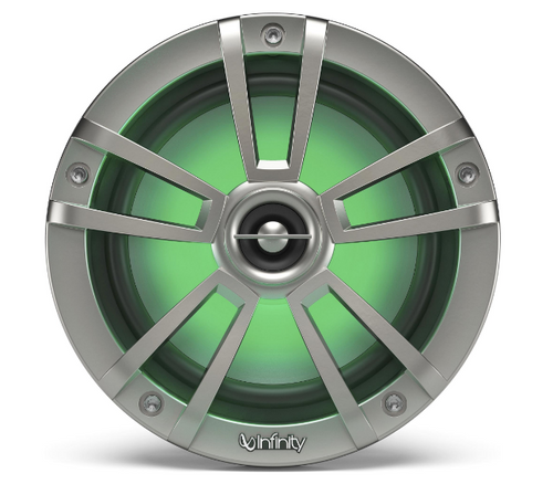 Infinity Reference 622MLT 6-1/2" 75W RMS 2-Way Marine Speakers with RGB Lighting - Sliver/Titanium