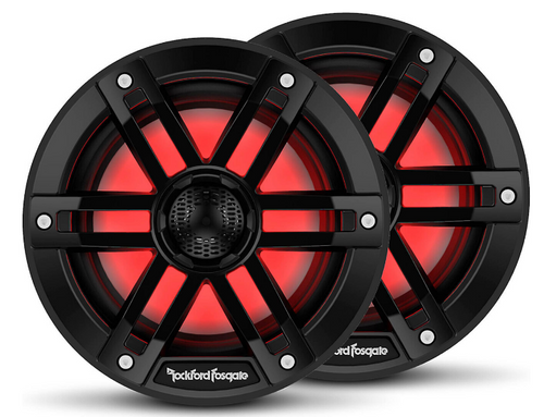 Rockford Fosgate M1-6B M1 Series 6" 75W RMS Color-Optix Marine Speakers - Black