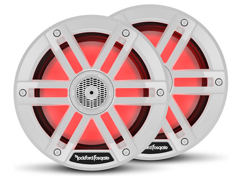 Rockford Fosgate M1-65 M1 Series 6-1/2" 75W RMS Color-Optix Marine Speakers - White