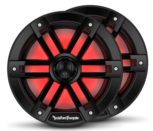 Rockford Fosgate M1-8B M1 Series 8" Color-Optix Marine Speakers - Black