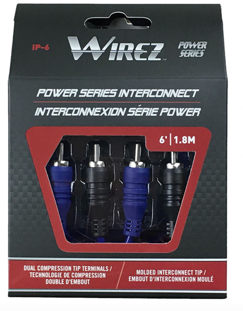 Wirez IP-6 Power Series RCA Cable - 6ft
