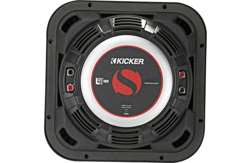 Kicker 46L7T102 L7T Series 10" 500W RMS Shallow-Mount Subwoofer - Dual 2 Ohm