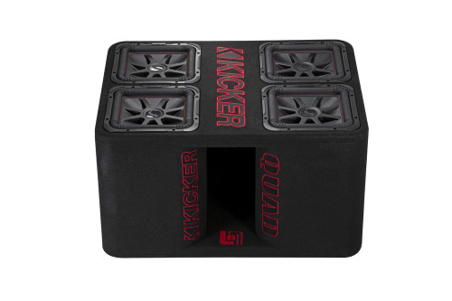 Kicker 47QL7R122 12" Quad L7R 2-ohm Subwoofer Enclosure