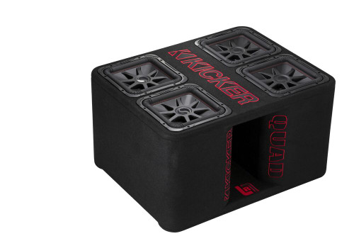 Kicker 47QL7R122 12" Quad L7R 2-ohm Subwoofer Enclosure
