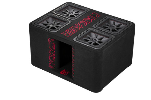 Kicker 47QL7R122 12" Quad L7R 2-ohm Subwoofer Enclosure