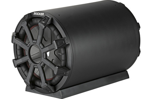 Kicker 46CWTB102 10" 400W RMS Weather-Proof Sealed Tube Enclosure with Passive Speaker  - 2 Ohm