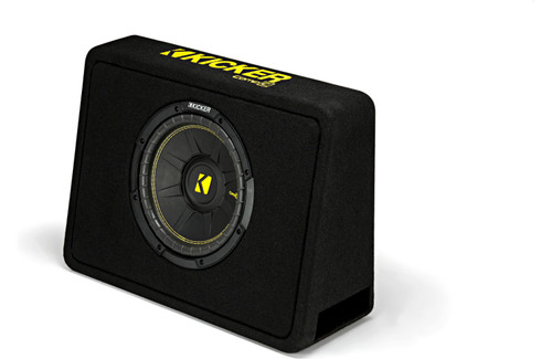 Kicker 44TCWC102 Ported Truck Enclosure with one CompC 10" 2-ohm Subwoofer