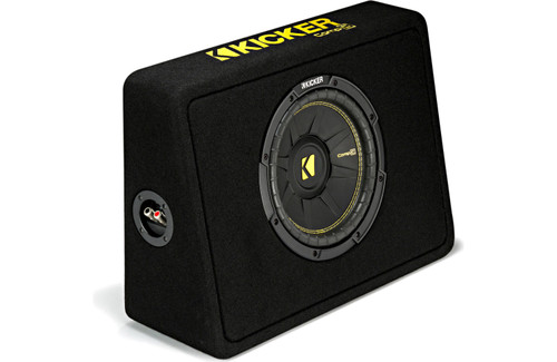 Kicker 44TCWC102 Ported Truck Enclosure with one CompC 10" 2-ohm Subwoofer