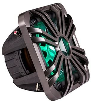 Kicker 11L710GLC 10" Square Subwoofer LED Grille - Charcoal