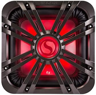 Kicker 11L710GLC 10" Square Subwoofer LED Grille - Charcoal