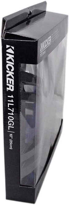 Kicker 11L710GLC 10" Square Subwoofer LED Grille - Charcoal