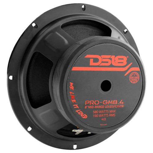 DS18 PRO-GM8.4 8" Mid-Range Loudspeaker 190 Watts RMS - 4 Ohm 