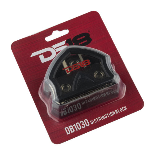 DS18 DB1030 Power Ground Distribution Block 1 x 0GA in/ 3 x 0GA Out 
