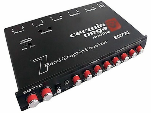 Cerwin Vega EQ770 7-Band Parametric EQ with AUX Input