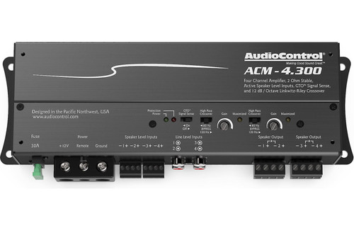AudioControl ACM-4.300 4-Channel Mirco Amplifier — 50W RMS x 4