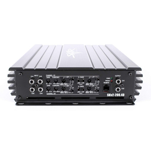 Skar Audio SKv2-200.4D 4-Channel Car Amplifier - 320W RMS x 4