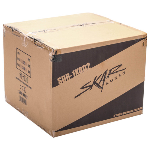 Skar Audio SDR-1X8D2 Single 8" 350W RMS SDR Series Loaded Vented Subwoofer Enclosure