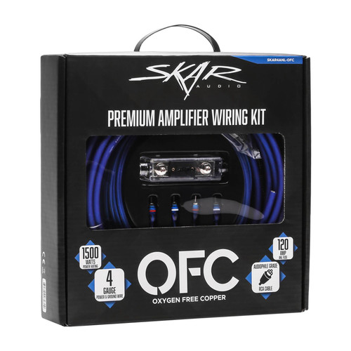 Skar Audio SKAR4ANL-OFC 4 Gauge 1500W OFC Amplifier Wiring Kit