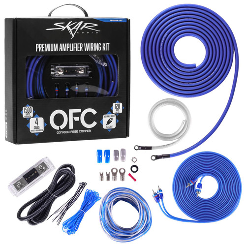 Skar Audio SKAR4ANL-OFC 4 Gauge 1500W OFC Amplifier Wiring Kit