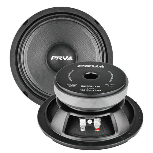 PRV Audio 6MB200 V2 6.5" 100W RMS Mid Bass Loudspeakers - 8 Ohm