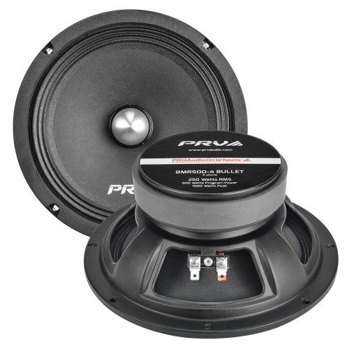 PRV Audio 8MR500-4 Bullet 8" Midrange Bullet Loudspeaker - 4 Ohm