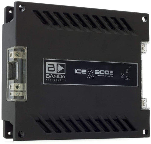 Banda Ice X 3002-1 Channel 3000 Watts RMS Car Amplifier - 2 Ohm - Clearance