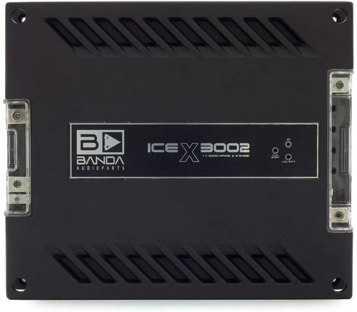 Banda Ice X 3002-1 Channel 3000 Watts RMS Car Amplifier - 2 Ohm - Clearance
