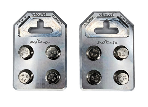 Sky High Car Audio Flat 4 Post Style Battery Terminals - Aluminum (Pair)