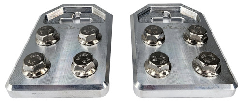 Sky High Car Audio Flat 4 Post Style Battery Terminals - Aluminum (Pair)