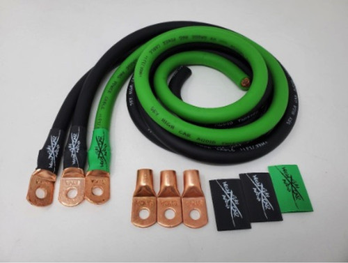 Sky High Car Audio 1/0 Gauge OFC Big 3 Upgrade Kit