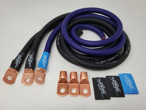 Sky High Car Audio 1/0 Gauge OFC Big 3 Upgrade Kit