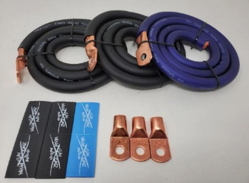 Sky High Car Audio 1/0 Gauge OFC Big 3 Upgrade Kit