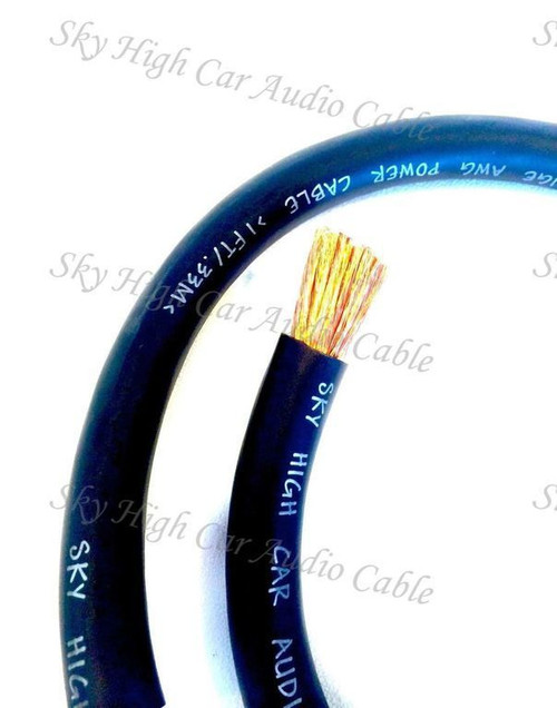 Sky High Car Audio OFC 1/0 Gauge - 50ft Spool