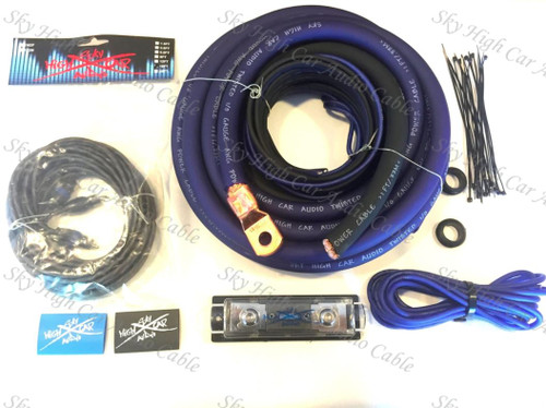 Sky High Car Audio 1/0 Gauge CCA Amp Kit